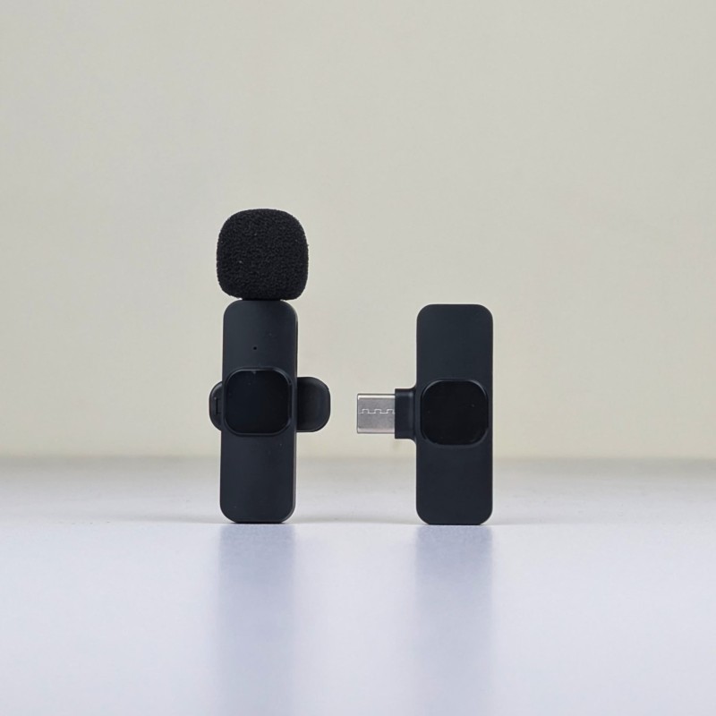 K8 Wireless Microphone for YouTube Vlogging, Video Recording Online Classes with Noise Cancellation Mic Supports (Type C) Images